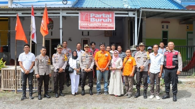 Safari Silaturahmi Jelang Pilkada 2024, Kapolres Soppeng Sambangi Sekretariat PKB dan Partai Buruh .