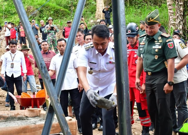 Bantu Atasi Kesulitan Rakyat, Kodim 1424/Sinjai Rem 141/Tp Wujudkan 3 Jembatan Gantung bersama Vertical Rescue Indonesia