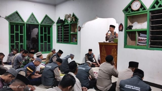 Safari Subuh di Masjid Nurul Huda Akkampeng, Kapolres Soppeng : Jalin Silaturahmi Bersama Seluruh Element Masyarakat