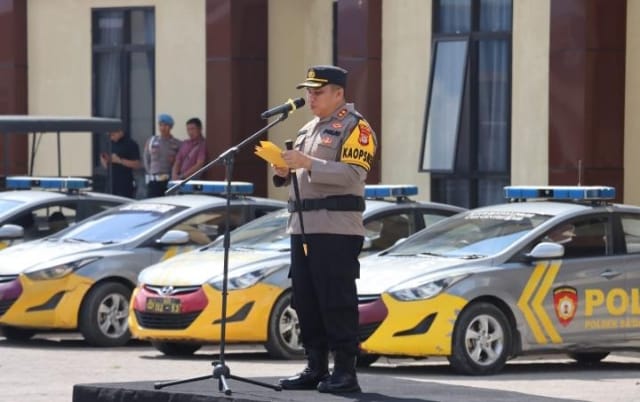 Cek Kesiapan Akhir Pengamanan Pemilu, Polres Toraja Utara Laksanakan Apel Gelar Pasukan Ops Mantap Brata 2023-2024