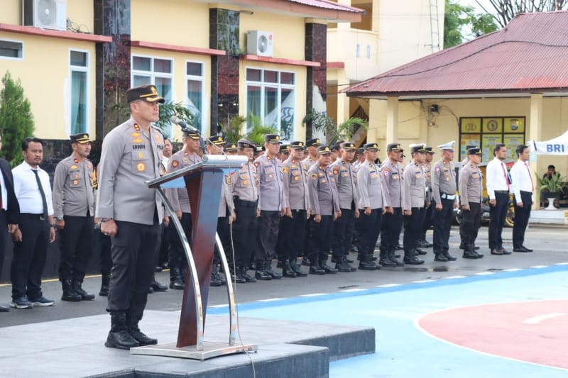 Apel Jam Pimpinan, Kapolres Sidrap: Program Kapolri dan Commander Wish Kapolda Sulsel Harus di Implementasikan