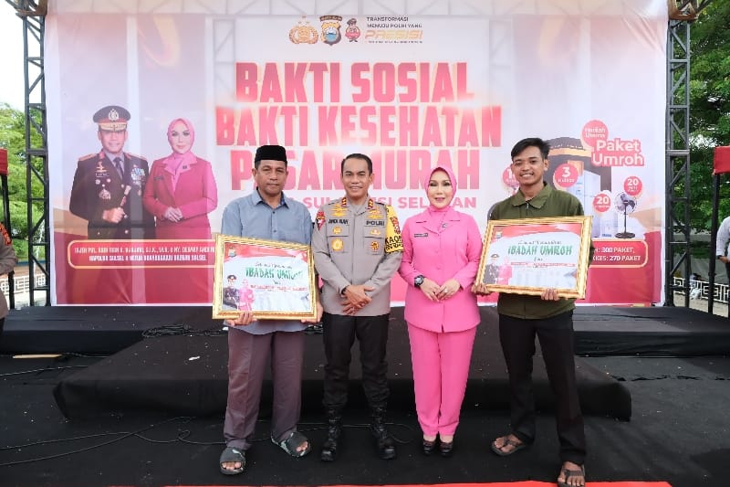 Kapolda Sulawesi Selatan Gelar Bakti Sosial, Bakti Kesehatan dan Pasar Murah