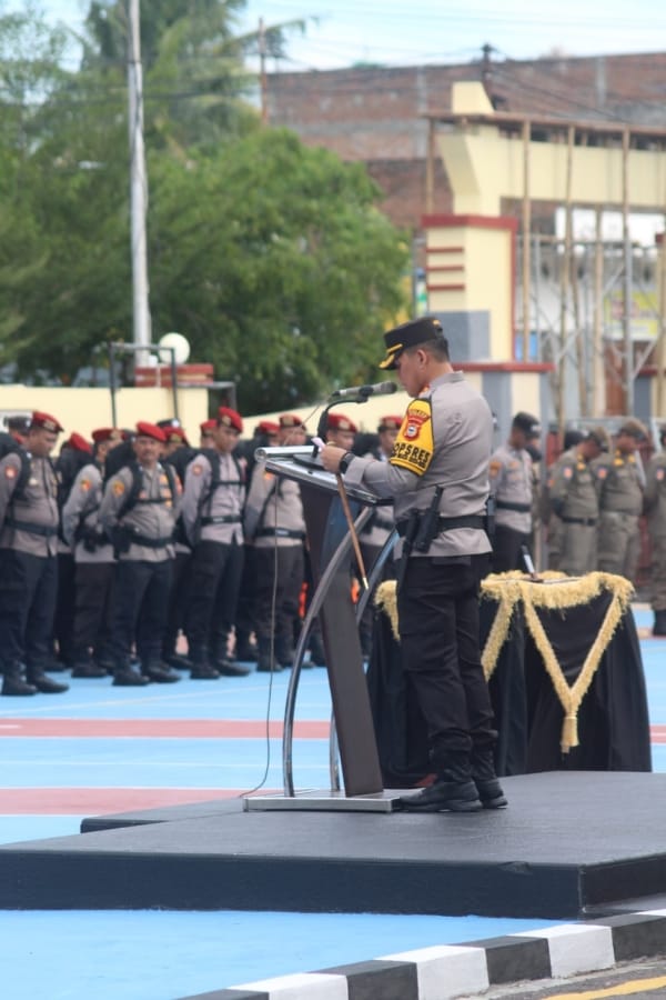 Wujudkan Kondusifitas Pada PPSU, Kapolres Sidrap Turunkan Puluhan Personil