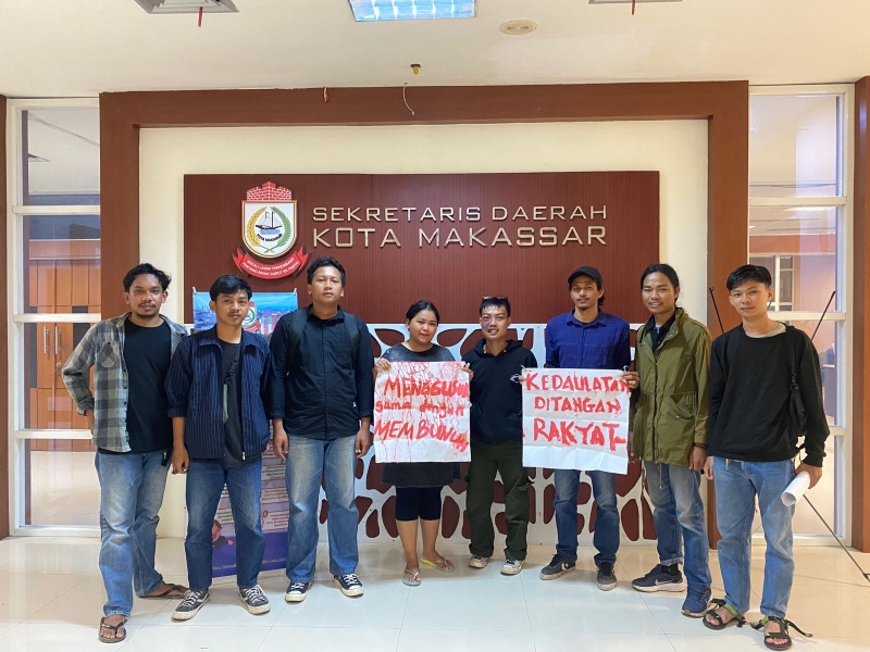 Terkesan Abai Terhadap Surat Rekomendasi KOMNAS HAM, Warga Beroanging Geruduk Kantor Walikota Makassar