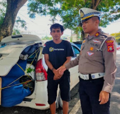 Kasat Lantas Polres Luwu, Berikan Sansi Kepada Supir Angkutan Over Load