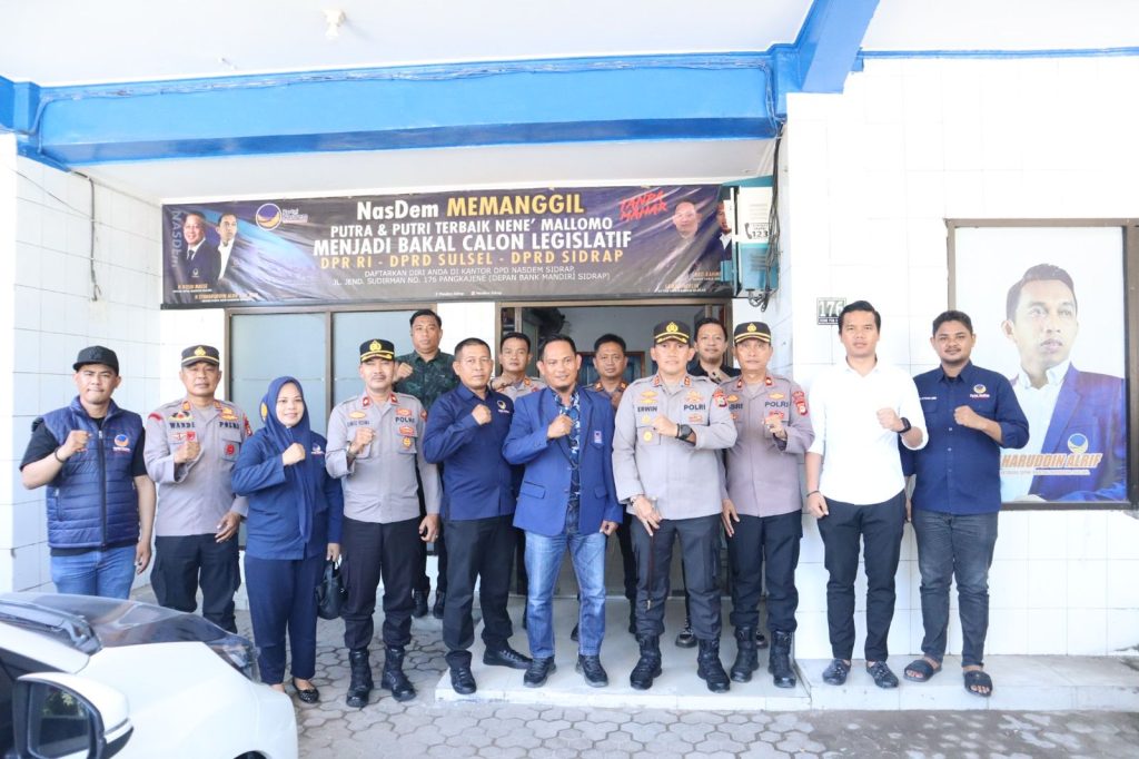 Wujudkan Sidrap Zona Hijau Pada Pilkada 2024, Kapolres Sidrap Gencar Silaturahmi Dengan Tokoh Partai Politik