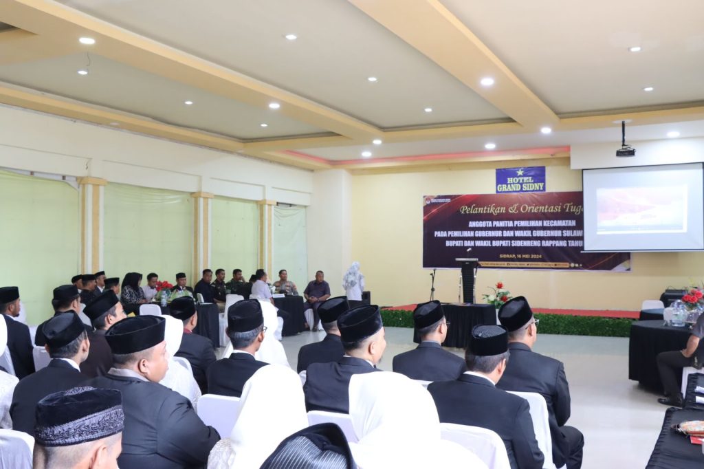 Jelang Pilkada 2024, Kapolres Sidrap Hadiri Pelantikan dan Orientasi Tugas Anggota Panitia Pemilihan Kecamatan.