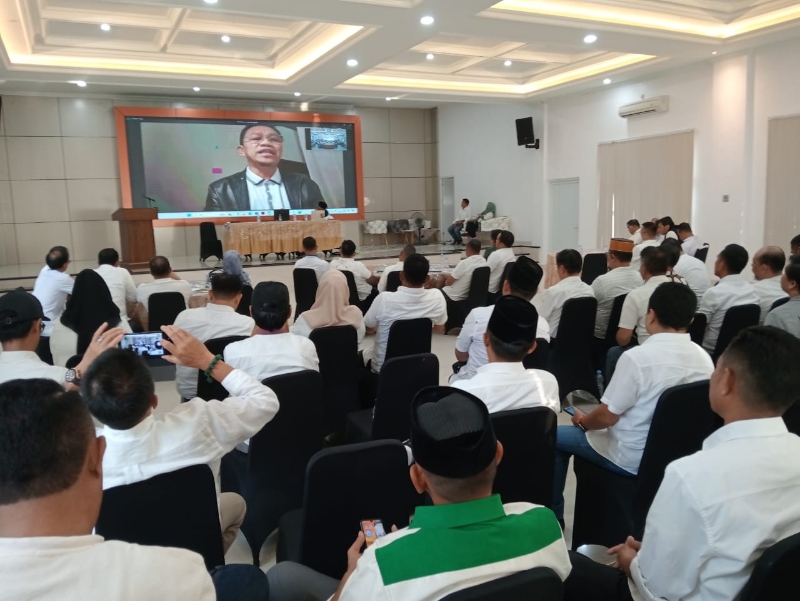 Rapat Tim Pemenangan , Calon Bupati Gowa, DR.H.M.Amir Uskara, M.Kes Semangati Tim Lewat Virtual dari Kanada