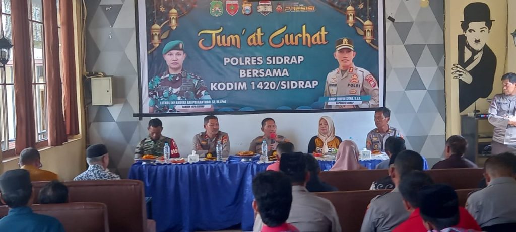 Ini Penyampaian Kapolres Sidrap Kepada Masyarakat Saat Jumat Curhat di Panca Rijang