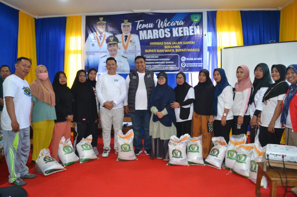 Pemerintah Kabupaten Maros Lanjutkan Road Show Gerakan Masyarakat (Germas) Hidup Sehat Dan UMKM 2024.
