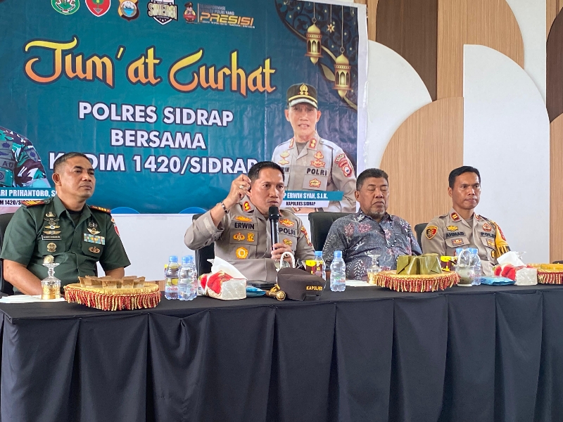 Kapolres Sidrap Ingatkan Masyarakat Untuk Pertahankan Persatuan di Masa Pemilihan Kepala Daerah