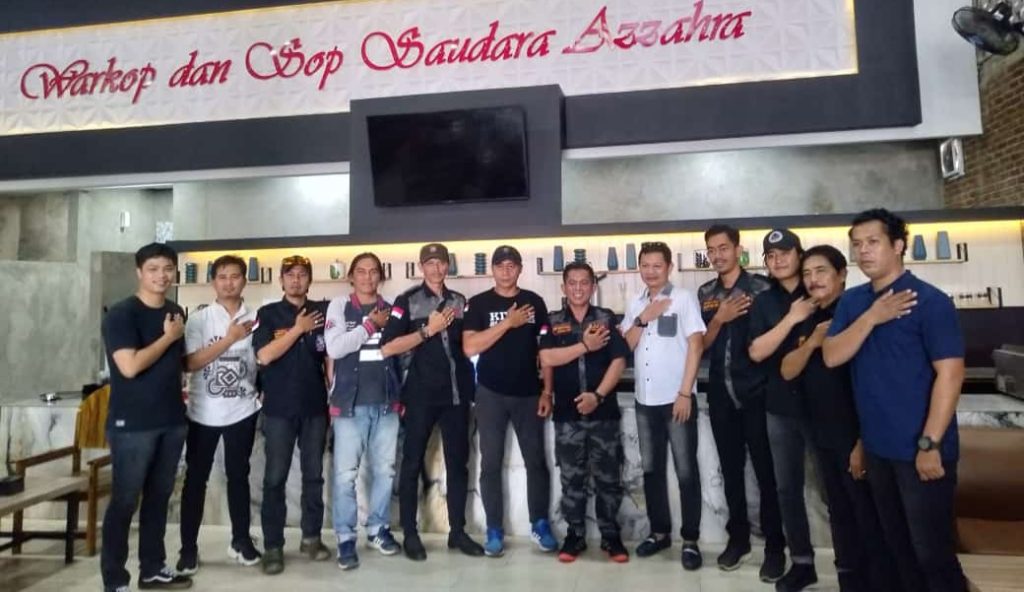 Ormas Kiwal Garuda Hitam Kabupaten Maros Bersama Polri siap mengawal Pemilu Damai 2024.
