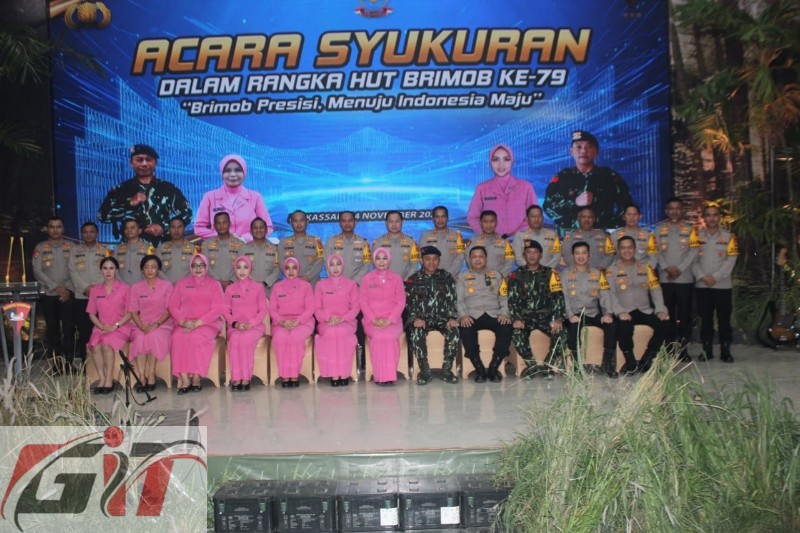 Polda Sulsel Gelar Syukuran HUT Ke 79 Korps Brimob Polri Tahun 2024 SulSel