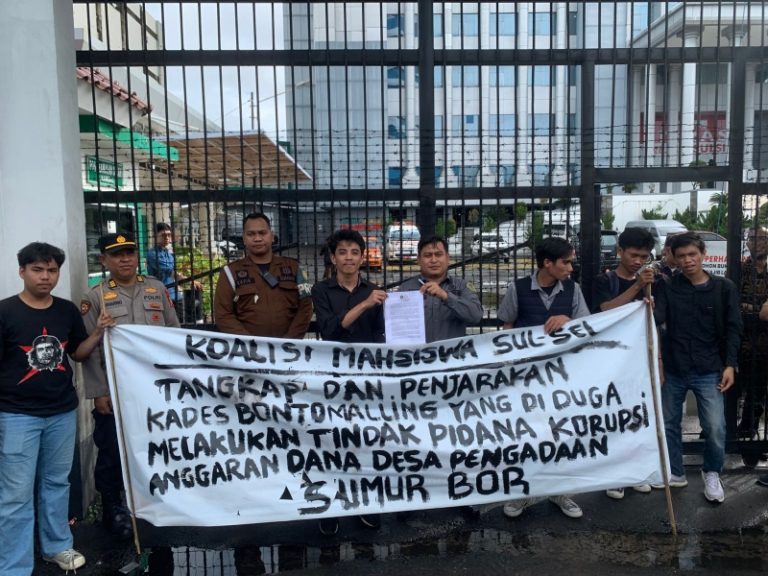 Koalisi Mahasiswa Sulsel Desak Kejati Usut Dugaan Korupsi Kades Bontomalling di Selayar