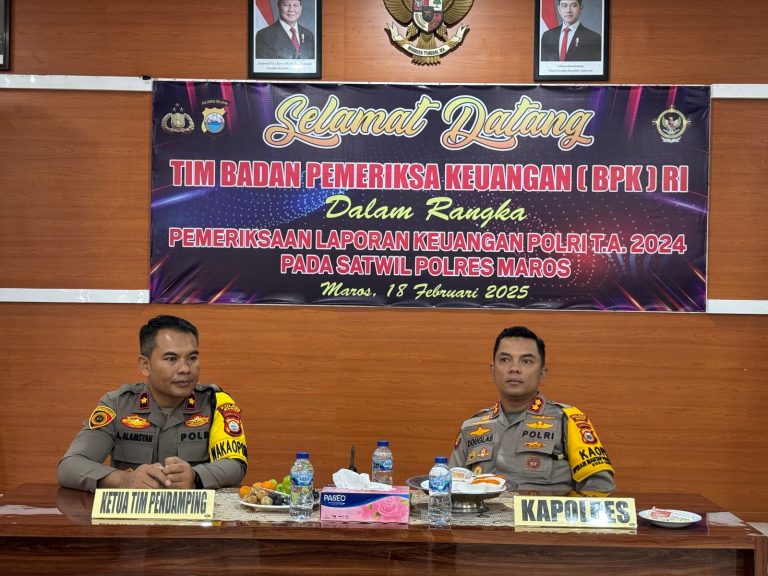Kapolres Maros Berharap Pemeriksaan BPK RI Memberikan Rekomendasi yang Konstruktif