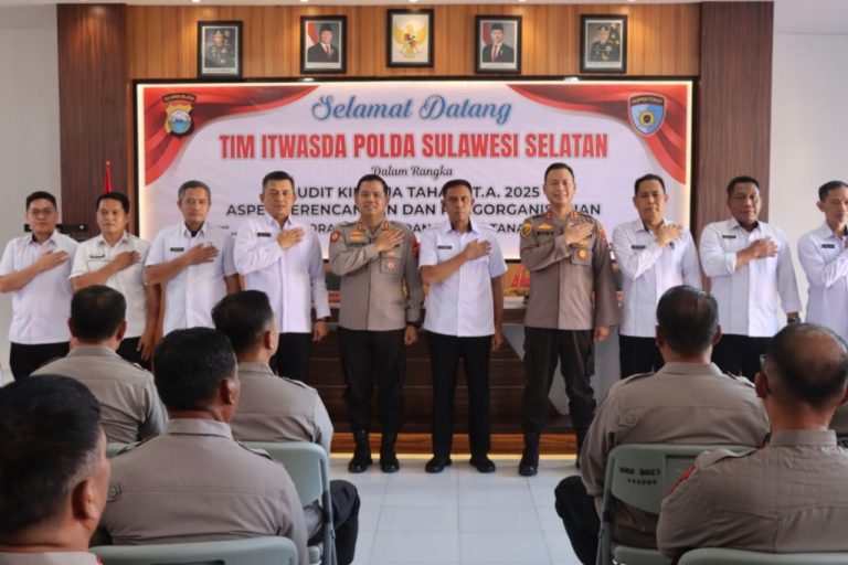 Mantapkan Perencanaan dan Pengorganisasian, Polres Toraja Utara Terima Kunjungan Tim Audit Kinerja Itwasda Polda Sulsel Tahap I Tahun 2025