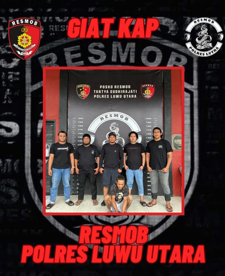 Tim Resmob Polres Luwu Utara Berhasil Mengungkap Dan Menangkap Terduga Pelaku Tindak Pidana Pemerkosaan.