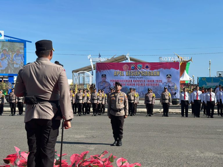 Polres Kotabaru Pimpin Apel Kesiapsiagaan Antisipasi Potensi Bencana Karhutla 2025