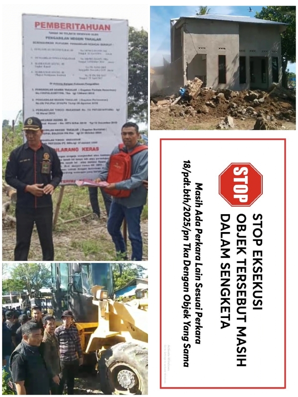 Dampak putusan eksekusi di Nilai Tanpa Pertimbangan Aspek Kemanusiaan Yang Berpotensi Melanggar Hak-Hak Dasar Warga Negara