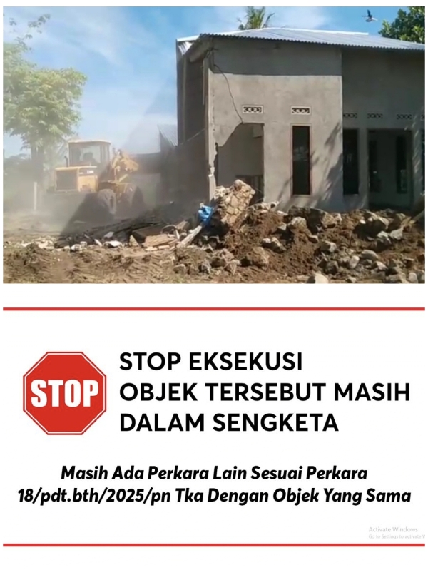 Proses Putusan Eksekusi Lahan Dan Rumah Warga di Dusun Bontotanga, Desa Tamalate Galesong Utara, di Anggap Gegabah