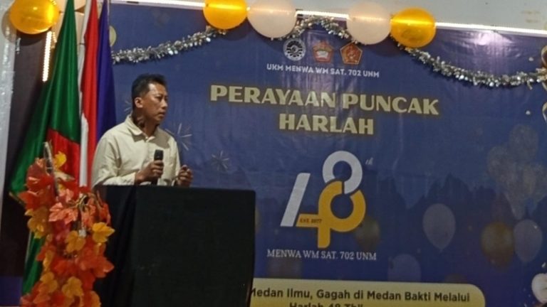 Dirgahayu Resimen Mahasiswa Wolter Mongisidi Satuan 702 UNM ke 48