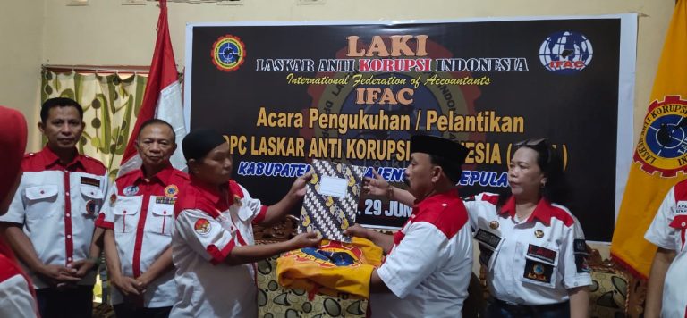 Pengukuhan Pelantikan DPC.Laskar Antii Korupsi Indonesia Kab Pangkep Dan Kepulauan