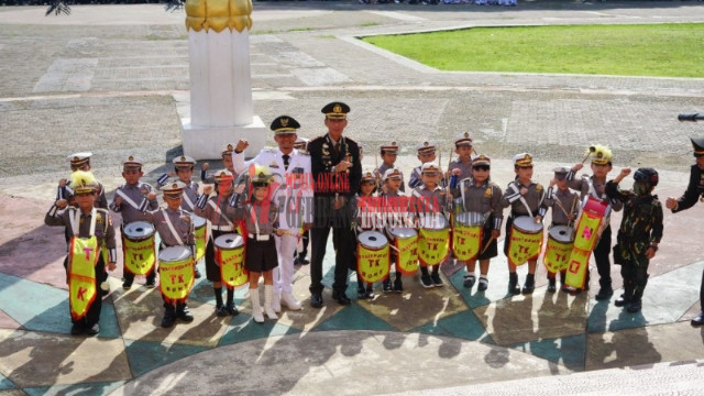 HUT Bhayangkara Ke-79, Polres Bone Gelar Upacara.