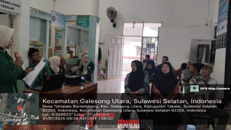 Mahasiswa KKN UIN Angkatan 77 Gelar Seminar Program Kerja Berbasis Observasi di Kantor Desa Tamalate Galesong Utara