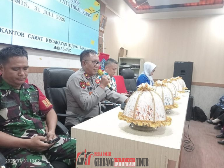 Pertemuan Lintas Sektoral Bidang Kesehatan Kerja Puskesmas Pattingalloang di Kantor Aula Kec Ujung Tanah