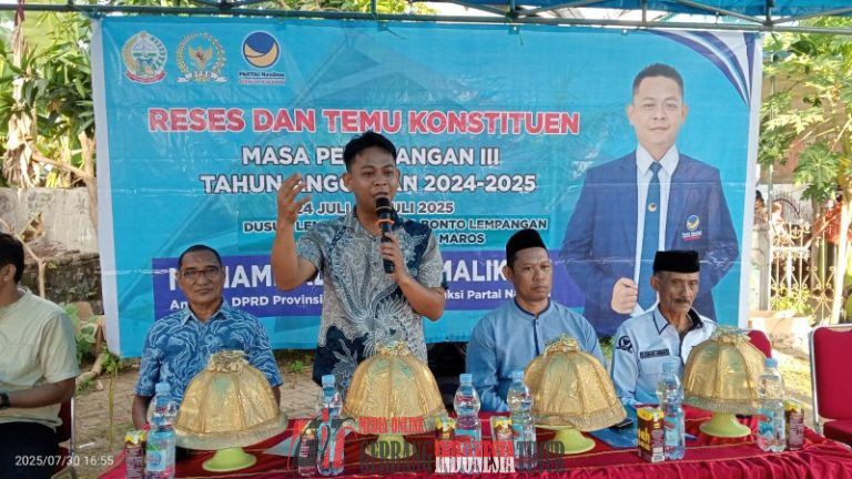 Serap Aspirasi Masyarakat Anggota DPRD Provinsi Sulawesi Selatan Gelar Reses Dan Temu Konstituen Ke-III Di Kecamatan Bontoa Kabupaten Maros.