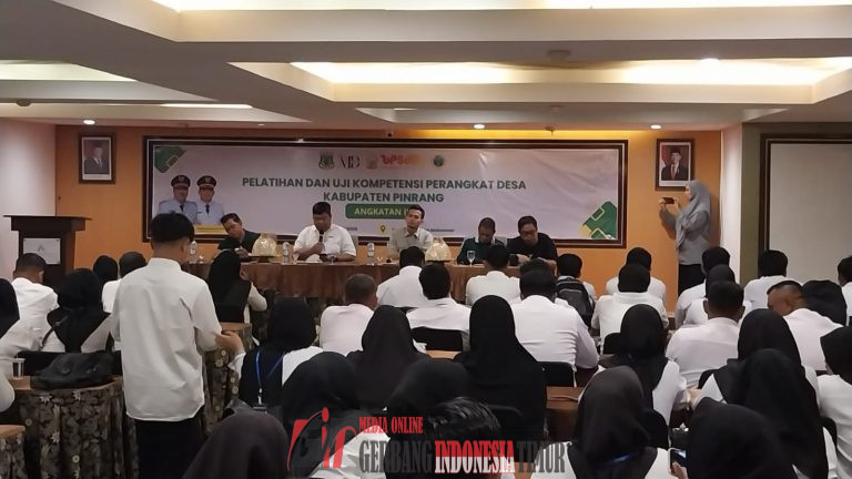 Pelatihan Uji Kompetensi Perangkat Desa Dilaksanakan di Makassar. Kadis PMD : Kalau Diadakan di Pinrang Anggaran Membengkak