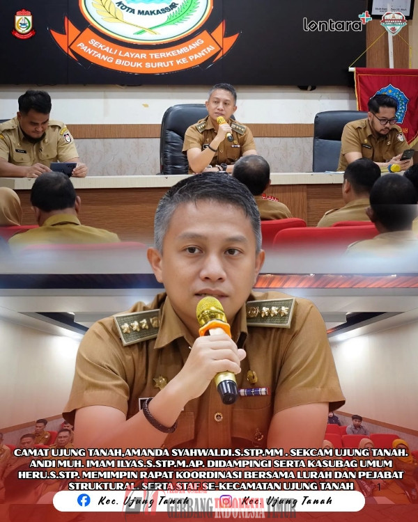 Perkuat Sinergi dan Pelayanan Prima  Camat Amanda Syahwaldi Pimpin Rapat Koordinasi Komprehensif Jajaran Kecamatan Ujung Tanah