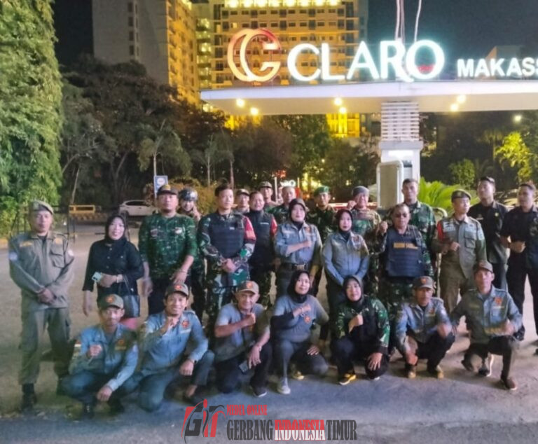 Sinergitas Koramil 1408-09/Tamalate,-Polri dan Masyarakat, Jaga Keamanan Wilayah Tamalate Melalui Patroli Bersama