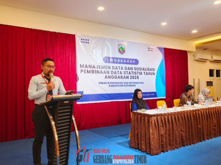 Workshop Manajemen Data 2025, Pemkab Kotabaru Dorong Kebijakan Berbasis Data Akurat