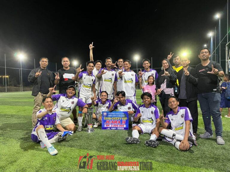 Kerja Keras Terbayar, Tim Dinsos Raih Runner-up Road Safety Cup 2025
