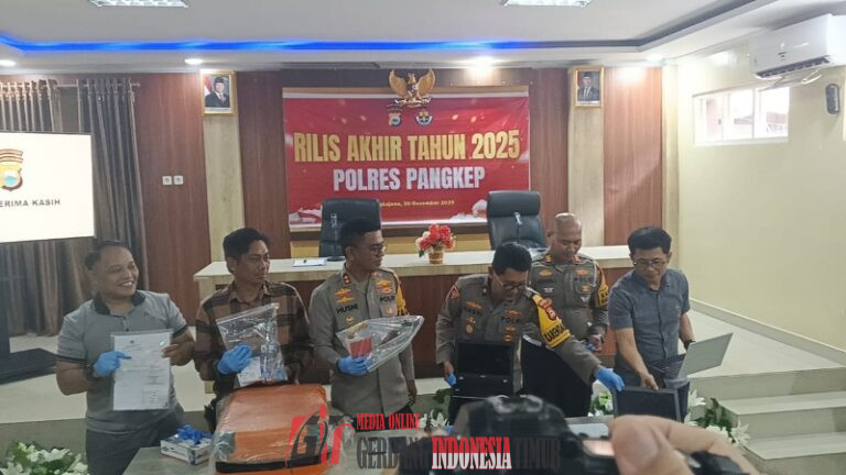 Kepolisian Resor (Polres) Pangkajene dan Kepulauan (Pangkep) Secara Resmi Merilis Capaian Kinerja Pengamanan 2025.