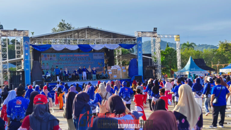 Jalan Sehat dan Senam Anak Indonesia Hebat Warnai Perayaan HGN ke-80 di Kotabaru