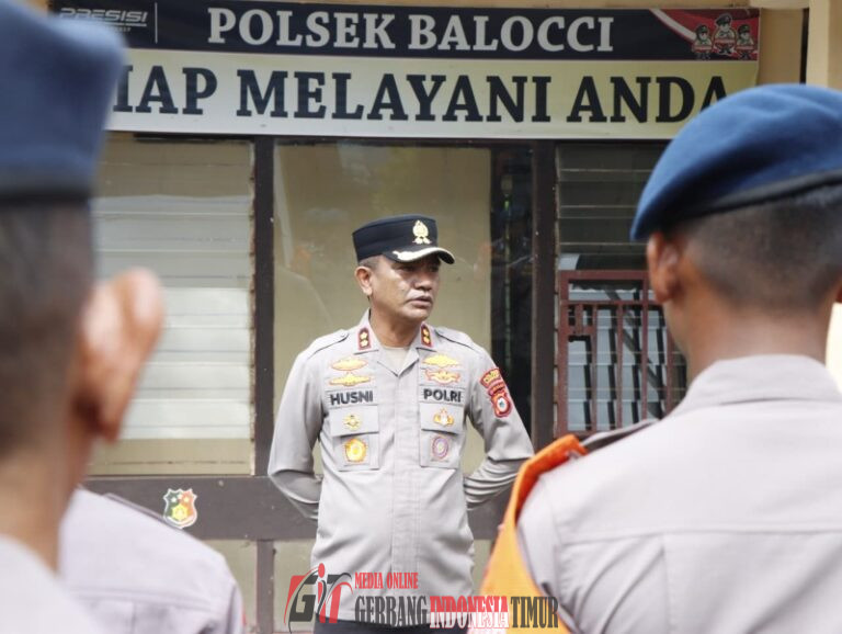 Kapolres Pangkep Pimpin Apel Gabungan Polres Pangkep dan Brimob Polda Sulsel dalam Persiapan Pencarian Pesawat ATR 42-500