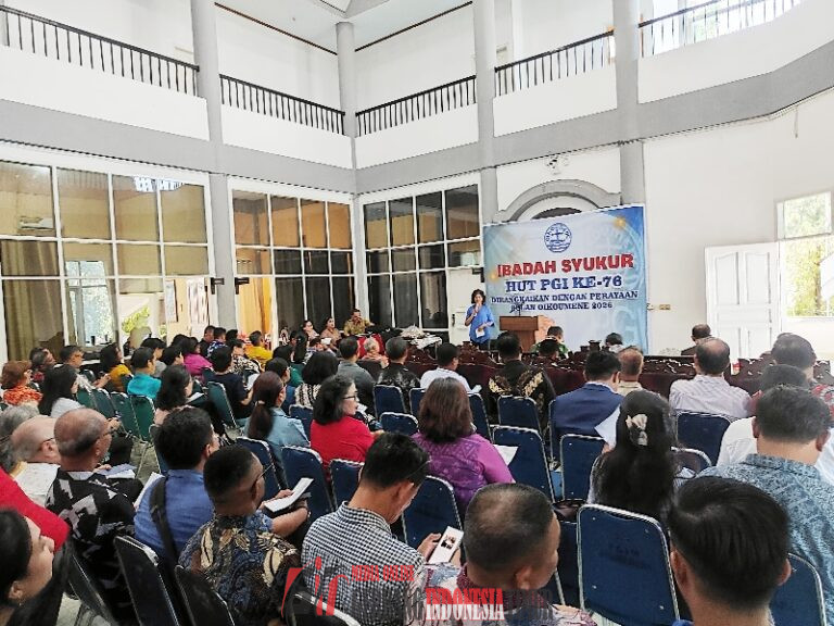 Pererat Toleransi dan Persatuan, Kapoksahli Pangdam XIV/Hsn Hadiri HUT PGI 2026