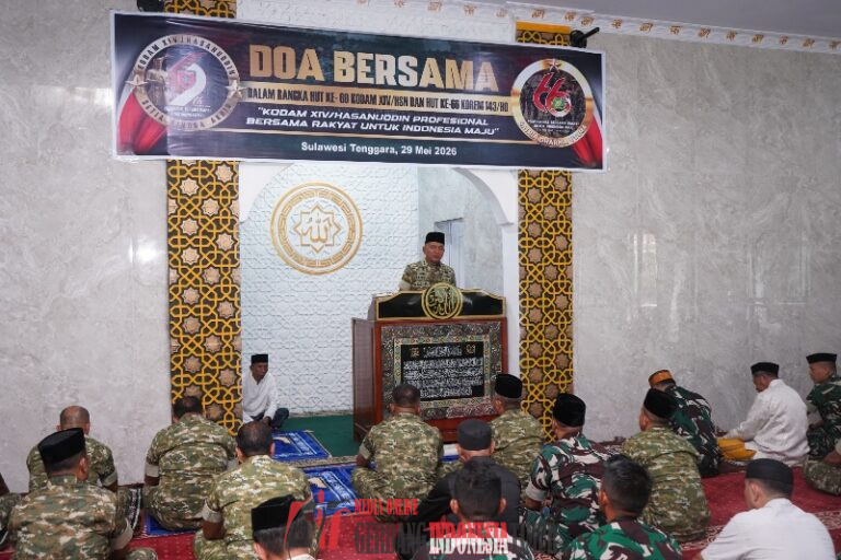 Dari Masjid Al-Askariyah, Pangdam XIV/Hsn Kobarkan Keimanan, Semangat Juang dan Pengabdian untuk Negeri