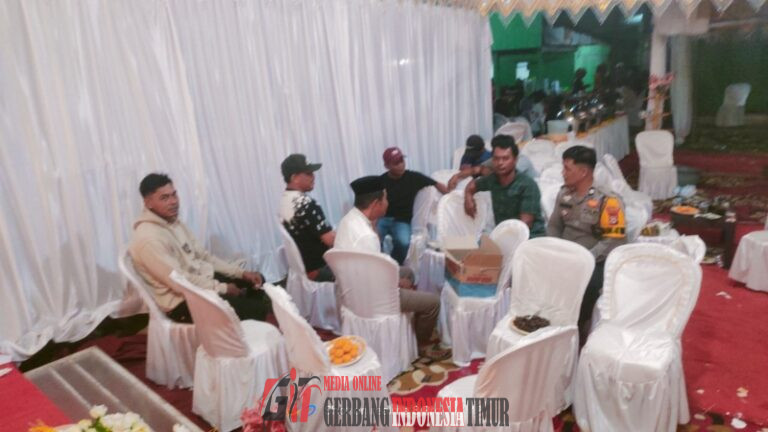 Melalui Sambang Hajatan Warga, Bhabinkamtibmas Polsek Ma’rang Pererat Silaturahmi dengan Masyarakat Binaannya