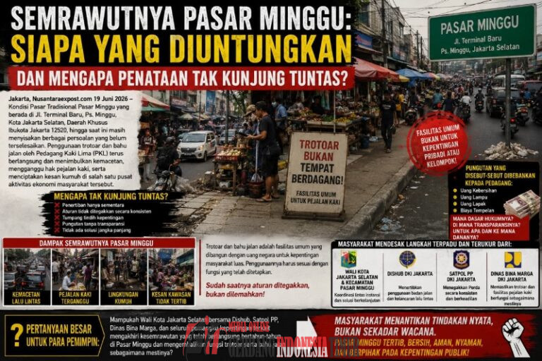 Semrawutnya Pasar Minggu: Siapa yang Diuntungkan dan Mengapa Penataan Tak Kunjung Tuntas?
