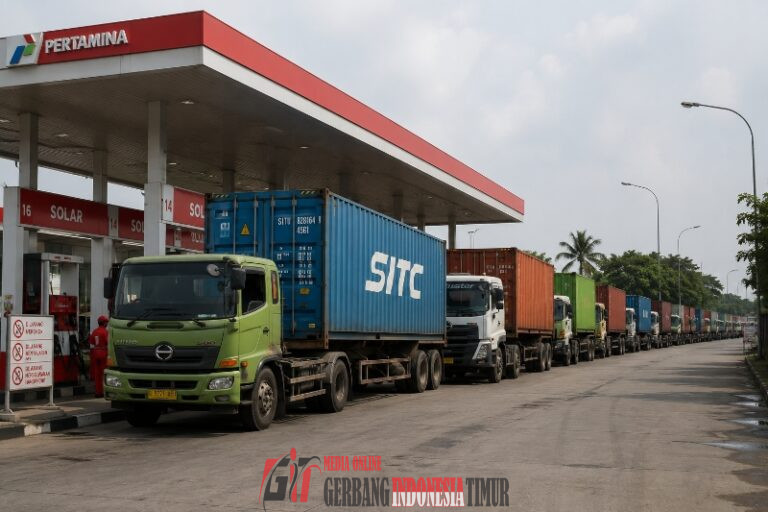 SMSI Maros Soroti, Barisan Truk Bodi Besar Yang Mengekor Panjang, Menjadi Rutinitas Pemandangan Lalu Lintas