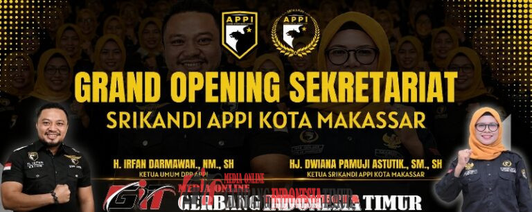 Grand Opening Sekretariat Srikandi APPI Kota Makassar, Wadah Silaturahmi dan Pentingnya Peranan Perempuan dalam Pembangunan