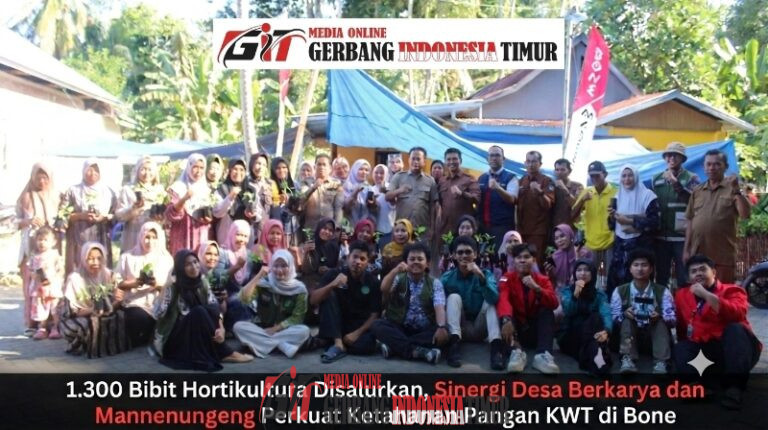 1.300 Bibit Hortikultura Disalurkan, Sinergi Desa Berkarya dan Mannennungeng Perkuat Ketahanan Pangan KWT di Bone