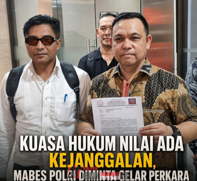 Kuasa Hukum Nilai Ada Kejanggalan, Mabes Polri Diminta Gelar Perkara