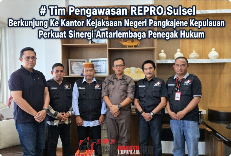 Tim Pengawasan REPRO Sulsel Berkunjung Ke Kantor Kejaksaan Negeri Pangkajene Kepulauan Perkuat Sinergi Antarlembaga Penegak Hukum.
