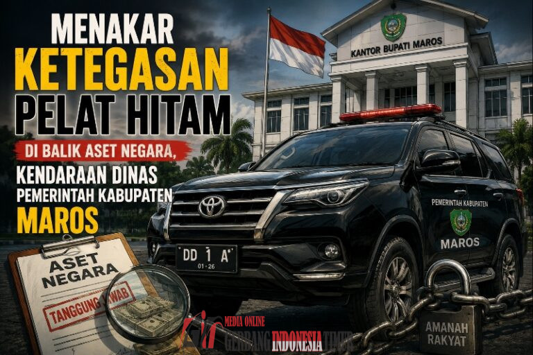 Menakar Ketegasan Pelat Hitam di Balik Aset Negara, Kendaraan Dinas Pemerintah Kabupaten Maros