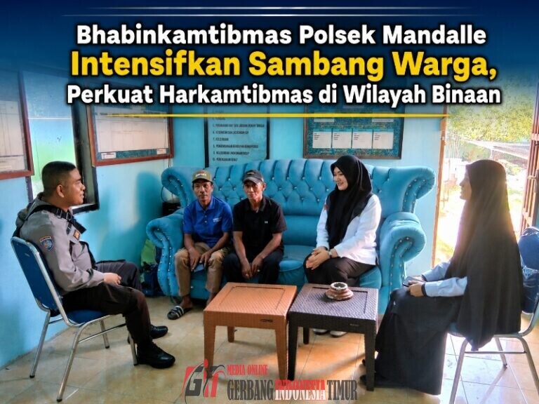 Bhabinkamtibmas Polsek Mandalle Intensifkan Sambang Warga, Perkuat Harkamtibmas di Wilayah Binaan