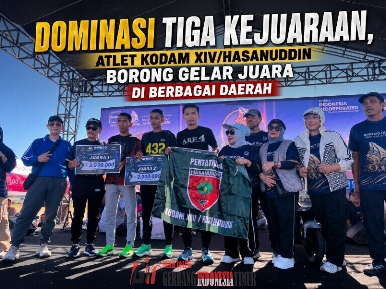 Dominasi Tiga Kejuaraan, Atlet Kodam XIV/Hasanuddin Borong Gelar Juara di Berbagai Daerah